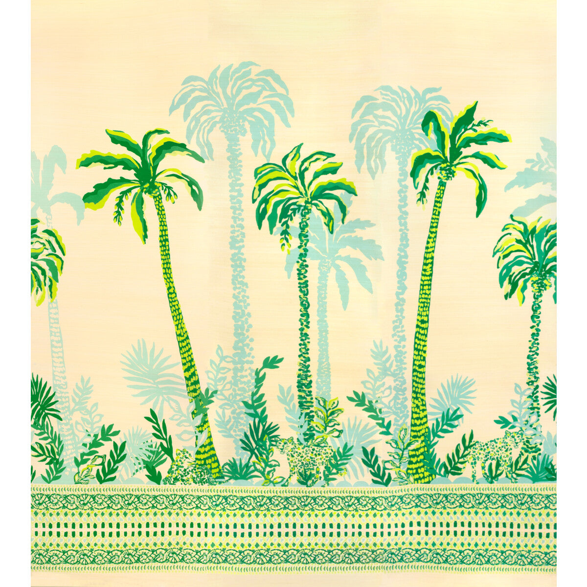 Palms Way Mural Gc-Green