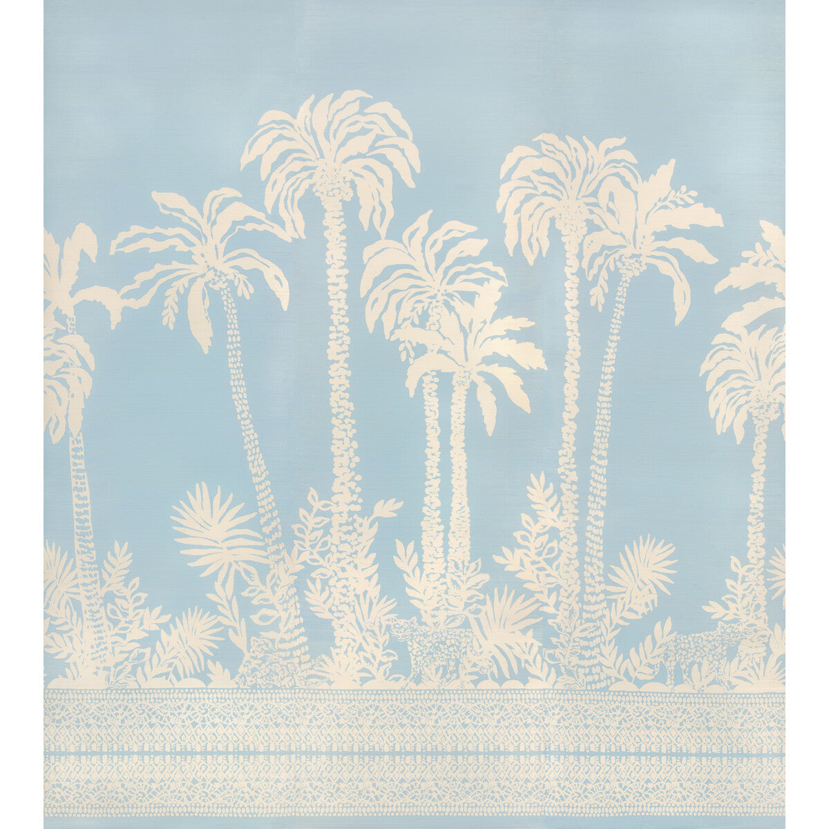 Palms Way Mural Gc-Blue