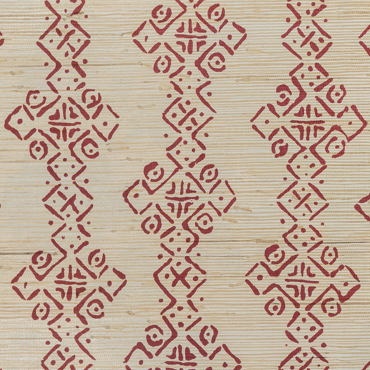Mali Grasscloth-Ruby