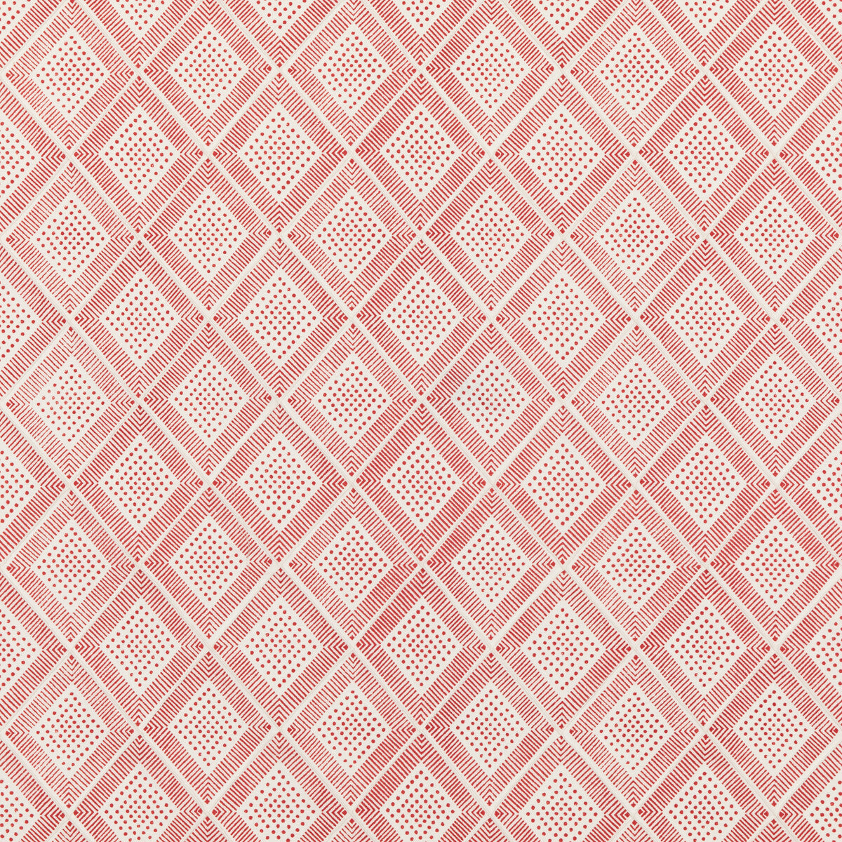 Block Trellis-Rustic Red