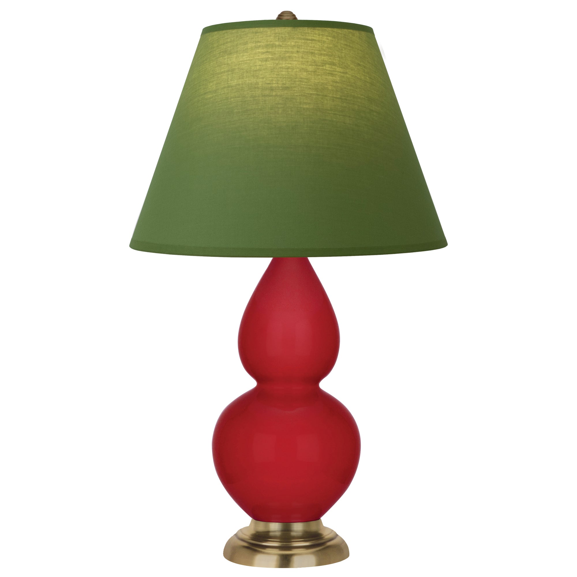 RR10G | Ruby Red Small Double Gourd Accent Lamp