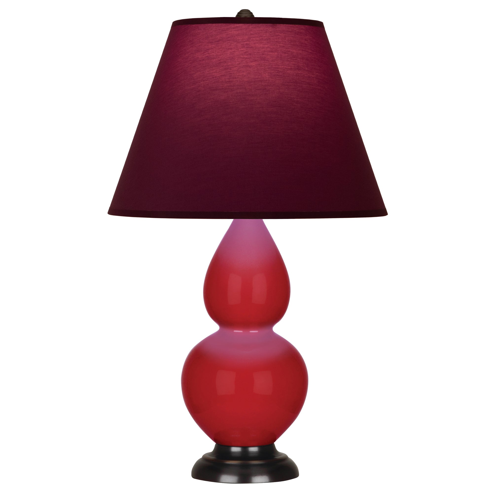 RR11P | Ruby Red Small Double Gourd Accent Lamp