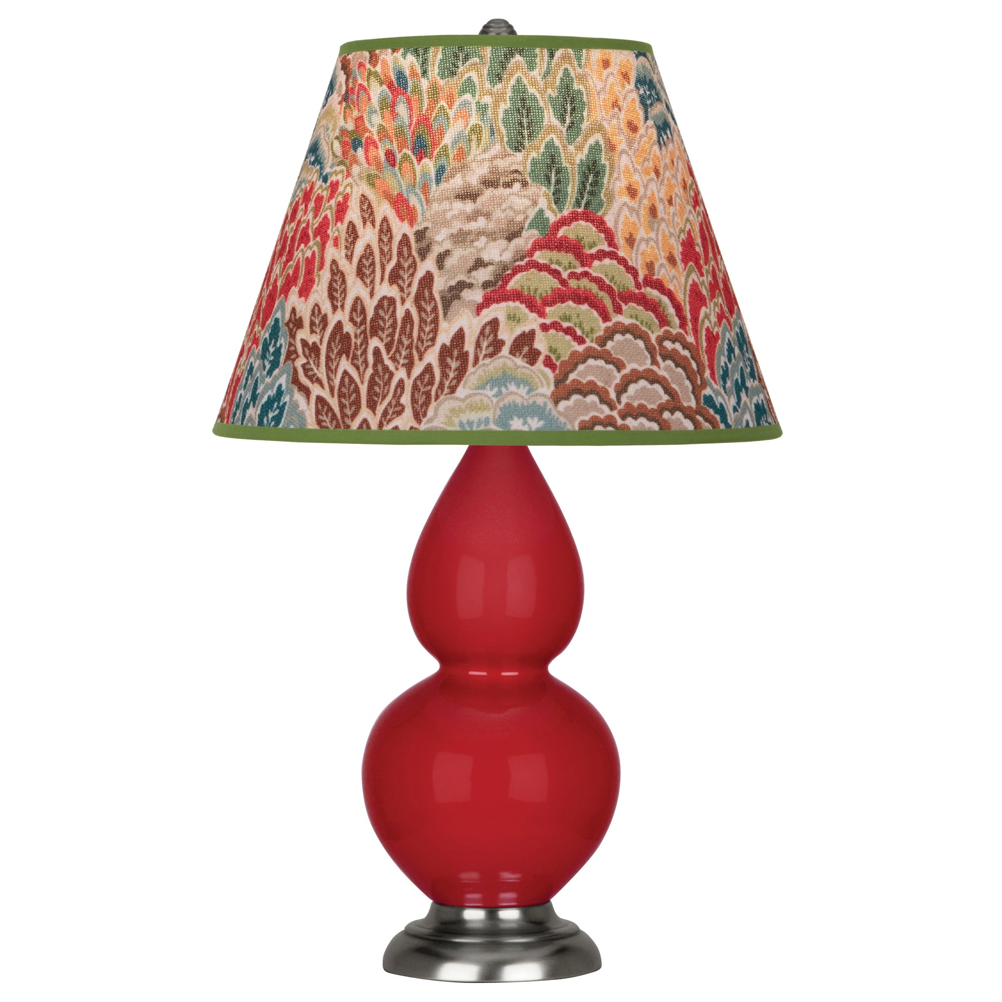 RR12F | Ruby Red Small Double Gourd Accent Lamp