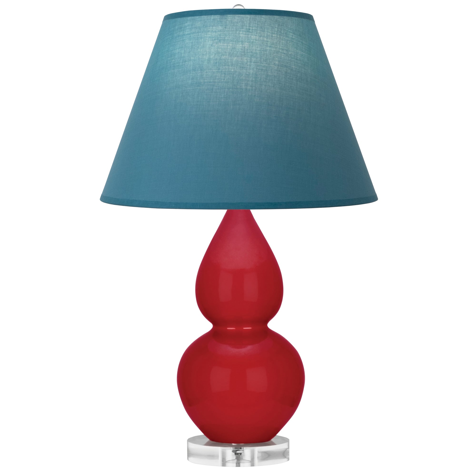 RR13B | Ruby Red Small Double Gourd Accent Lamp