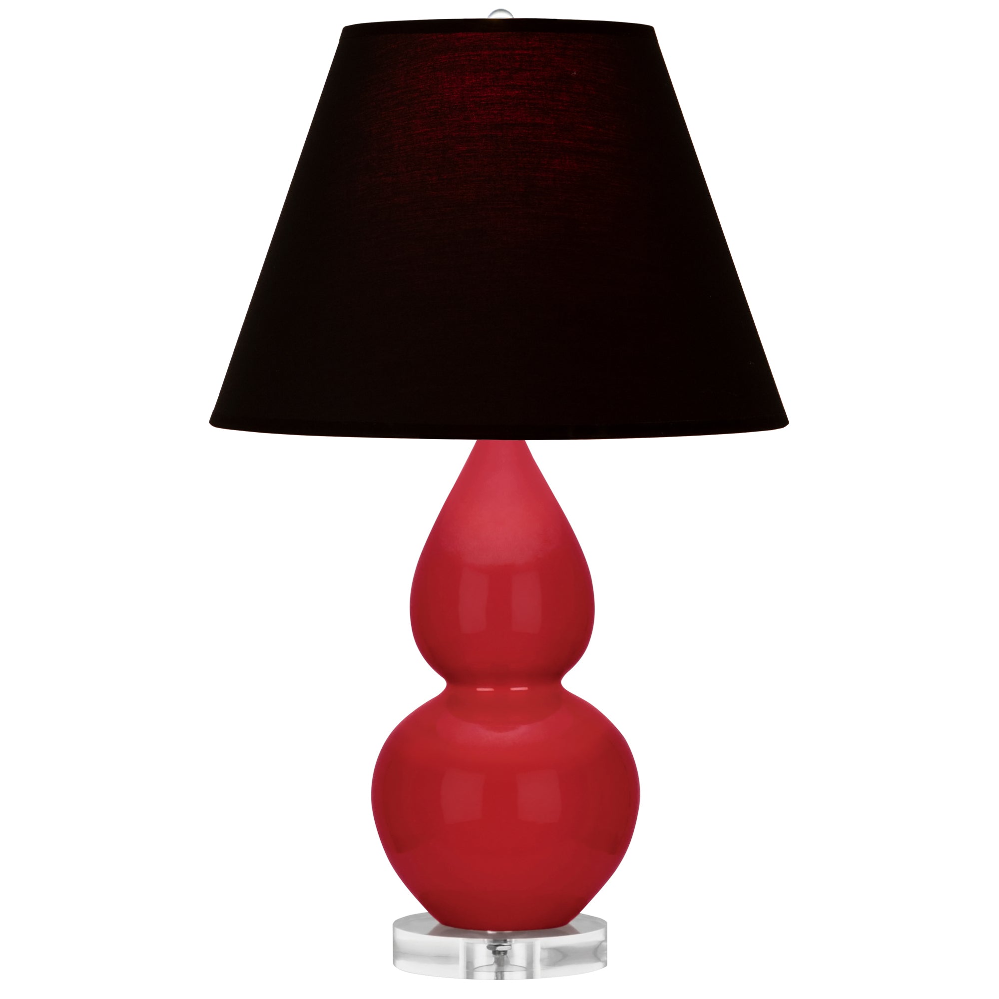 RR13K | Ruby Red Small Double Gourd Accent Lamp