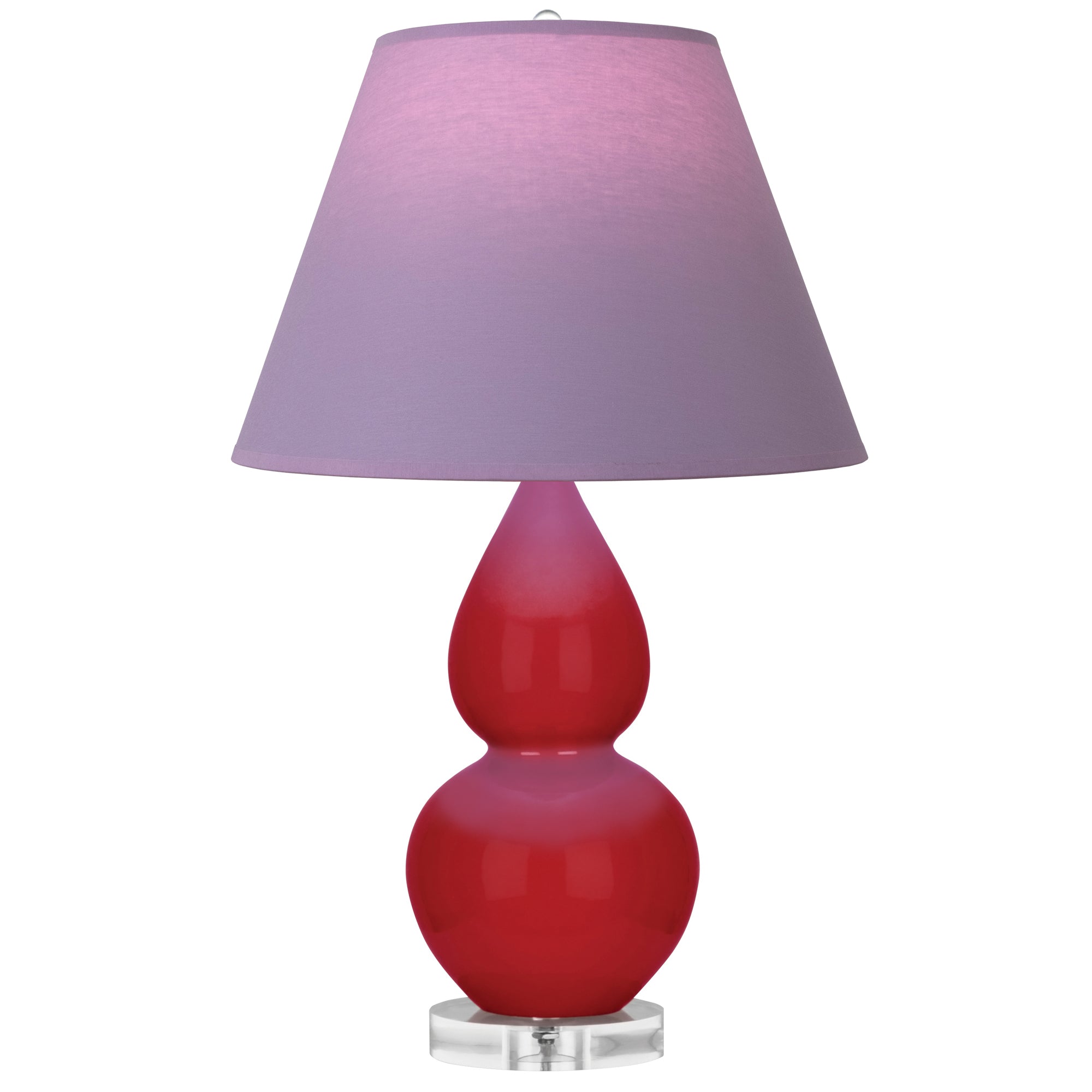 RR13L | Ruby Red Small Double Gourd Accent Lamp
