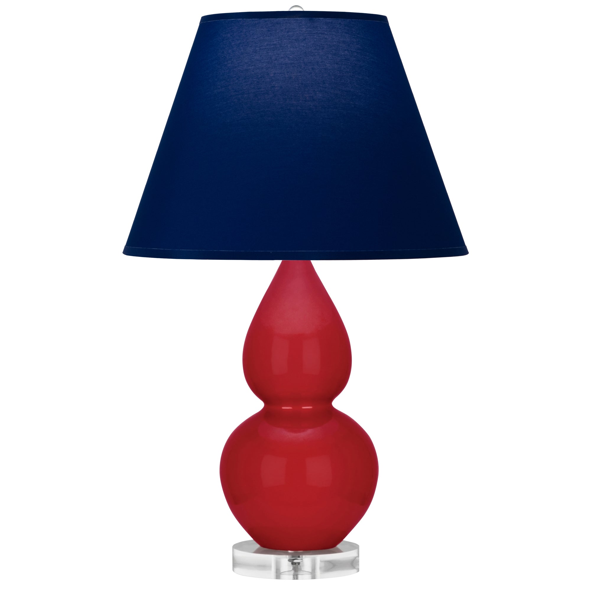 RR13N | Ruby Red Small Double Gourd Accent Lamp