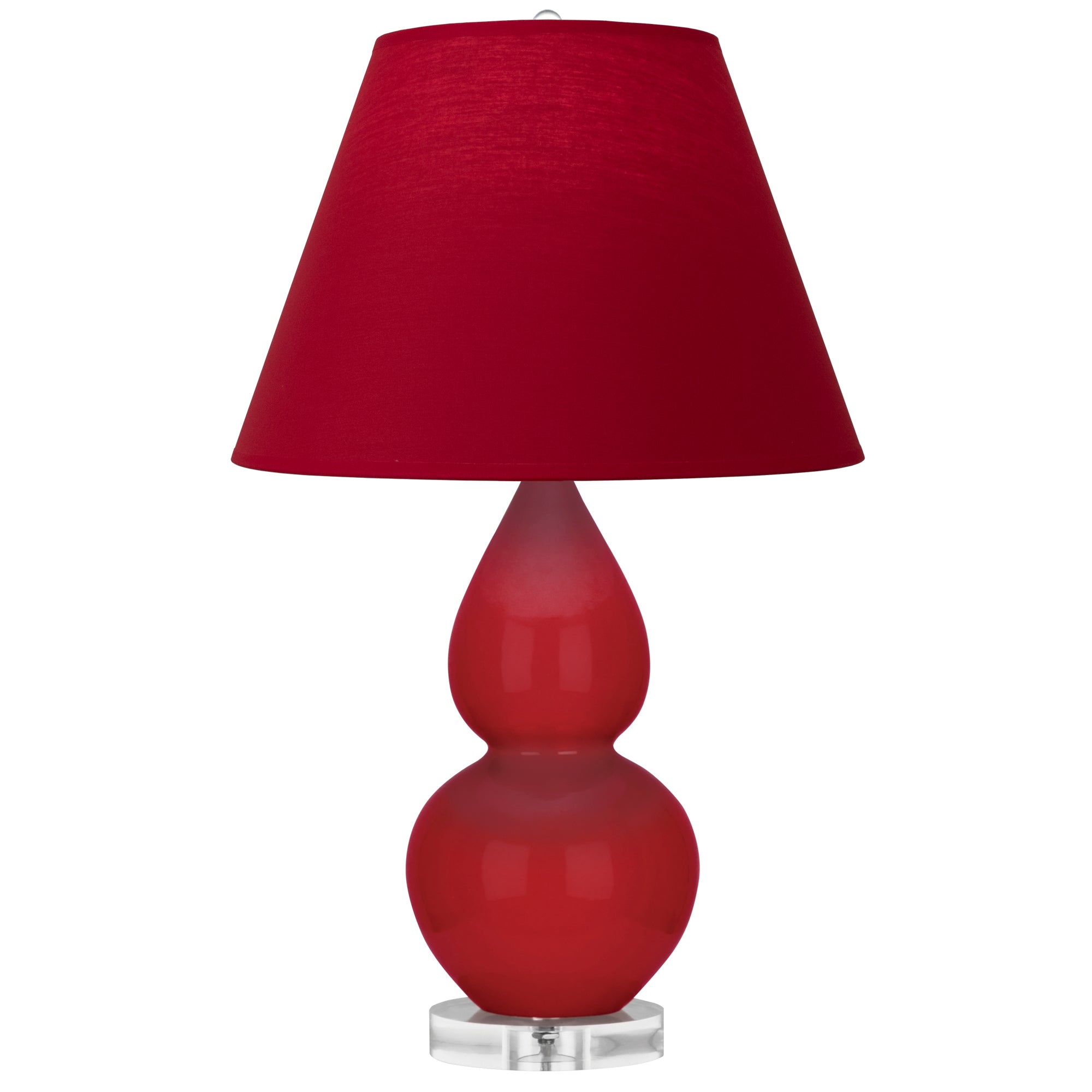 RR13R | Ruby Red Small Double Gourd Accent Lamp