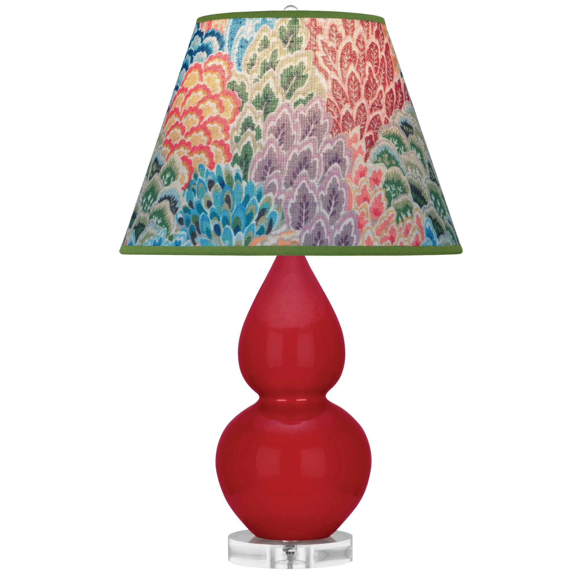 RR13S | Ruby Red Small Double Gourd Accent Lamp