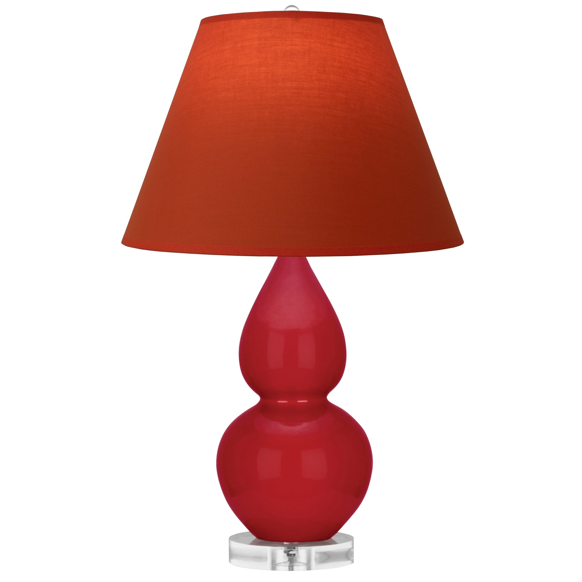 RR13T | Ruby Red Small Double Gourd Accent Lamp