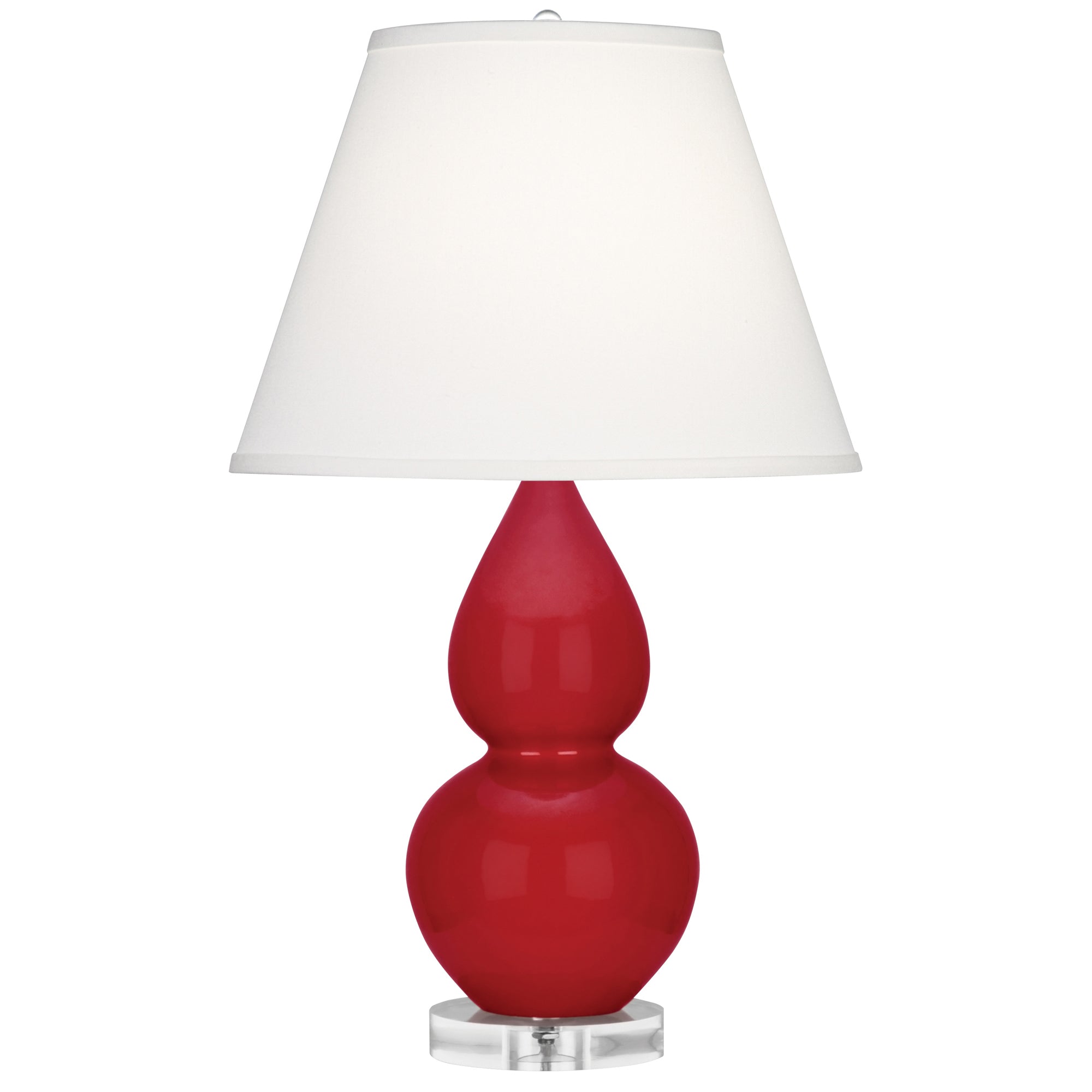 RR13X | Ruby Red Small Double Gourd Accent Lamp
