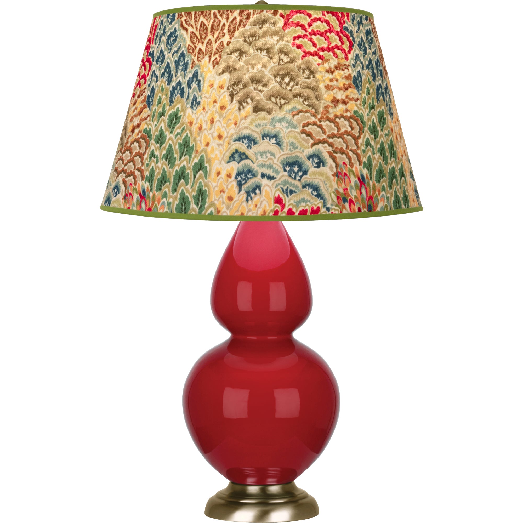 RR20F | Ruby Red Double Gourd Table Lamp