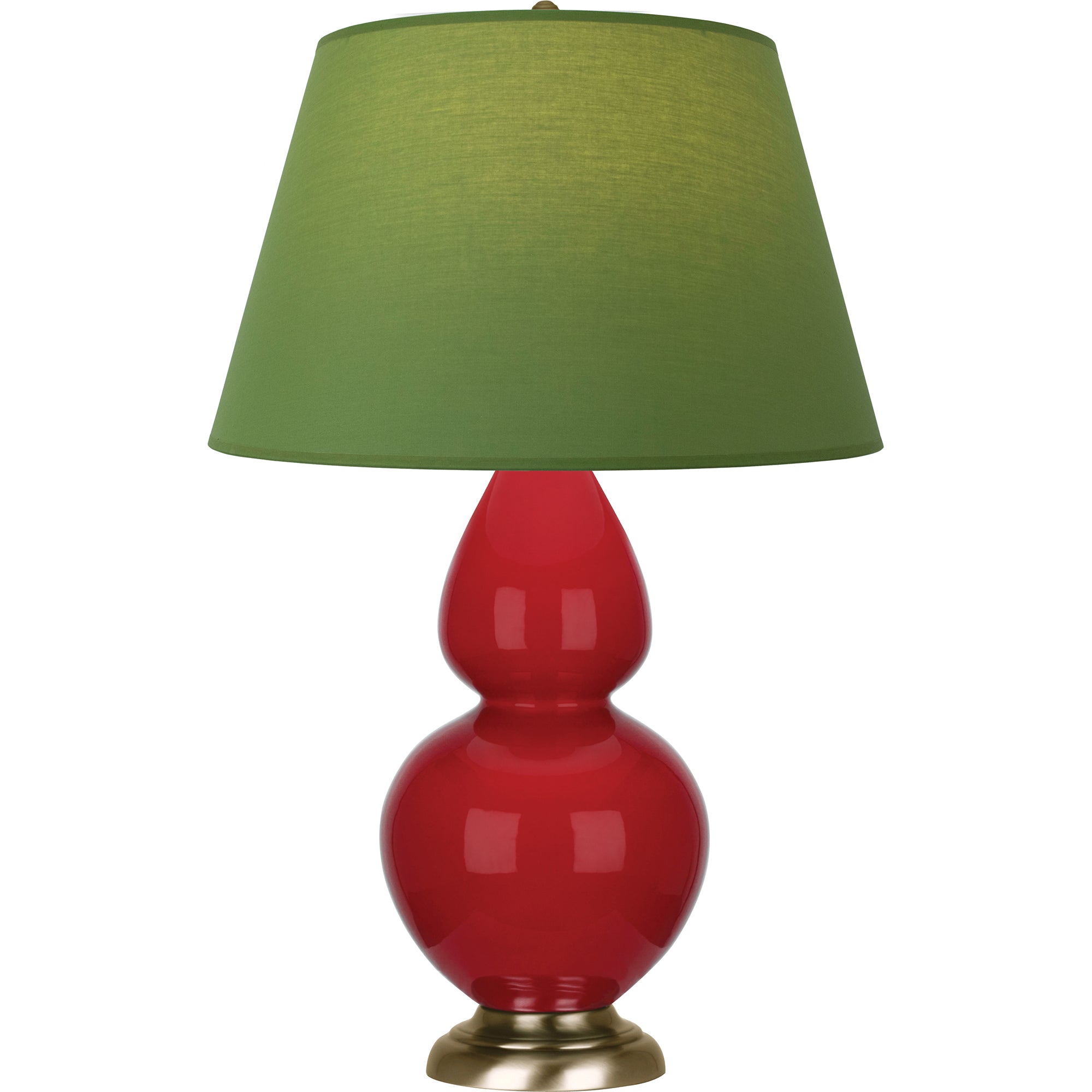 RR20G | Ruby Red Double Gourd Table Lamp