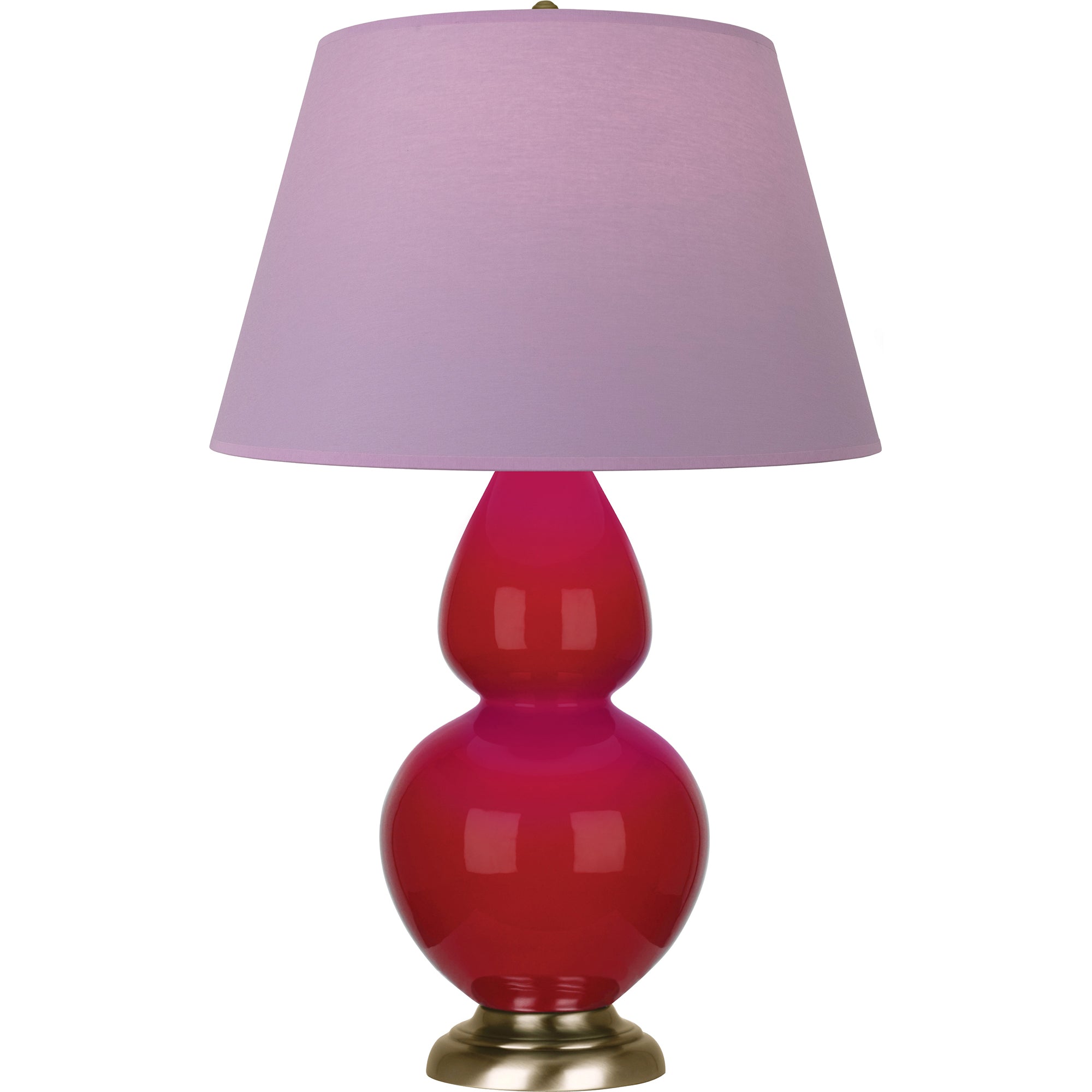 RR20L | Ruby Red Double Gourd Table Lamp