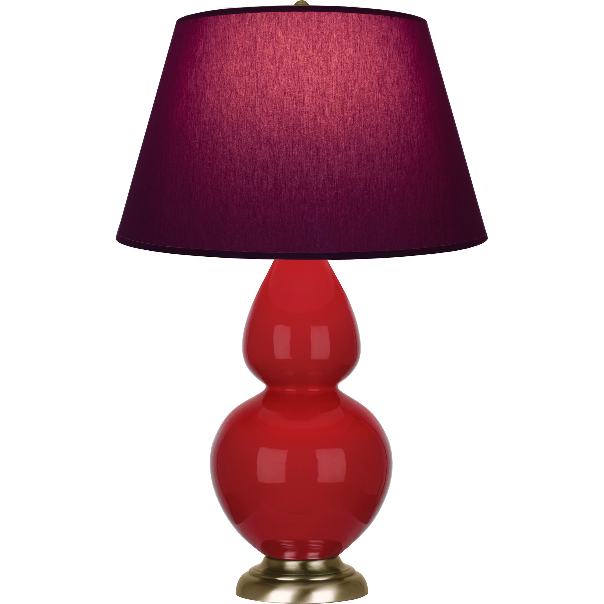 RR20P | Ruby Red Double Gourd Table Lamp
