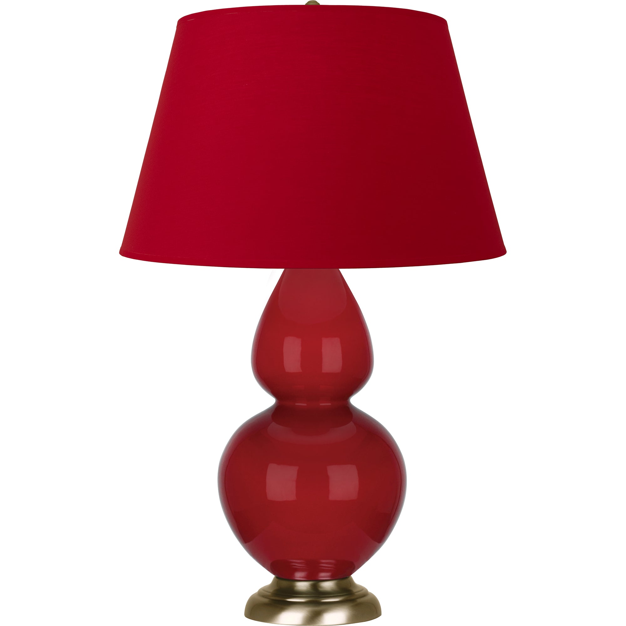 RR20R | Ruby Red Double Gourd Table Lamp