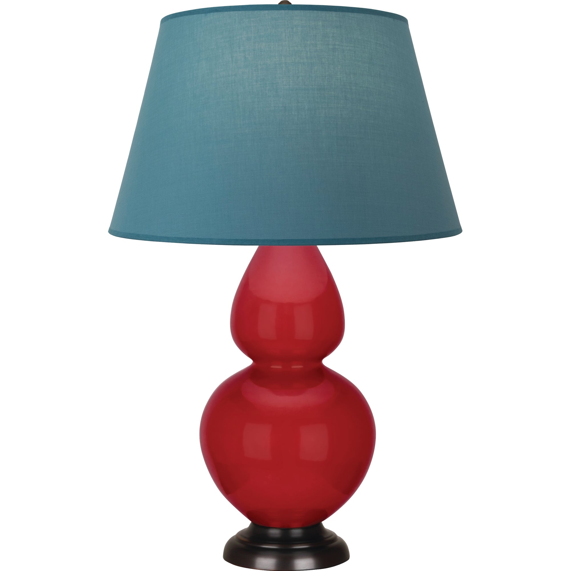 RR21B | Ruby Red Double Gourd Table Lamp