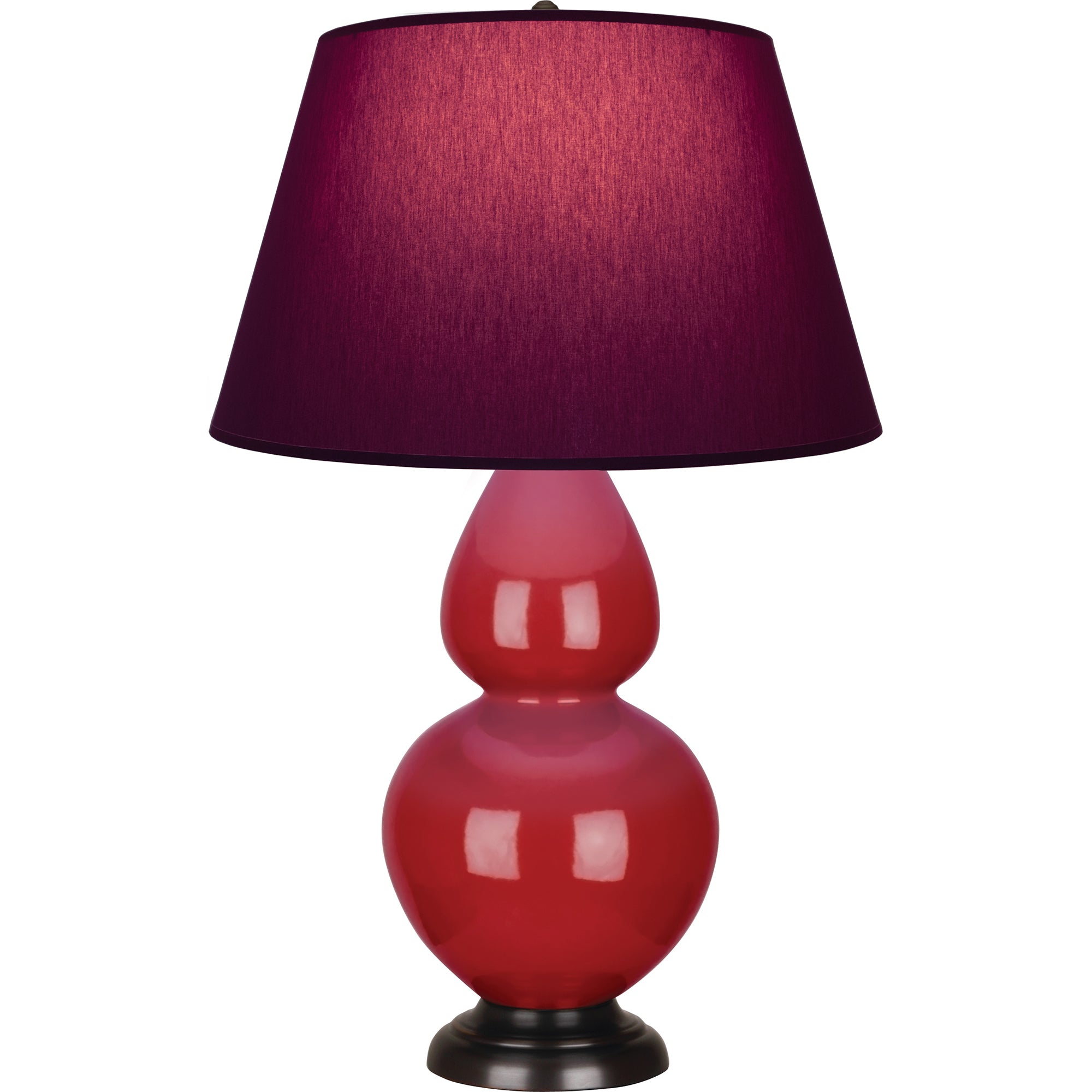 RR21P | Ruby Red Double Gourd Table Lamp