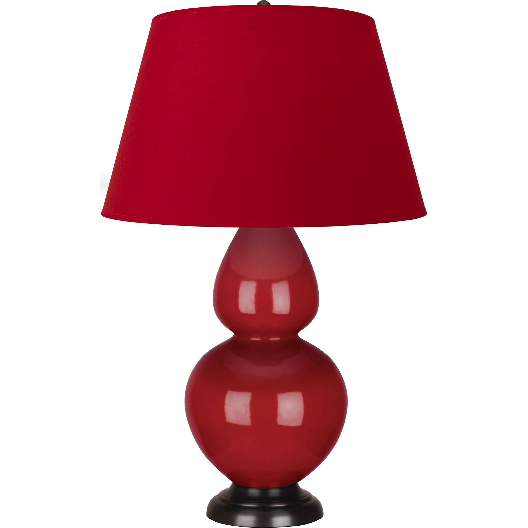 RR21R | Ruby Red Double Gourd Table Lamp