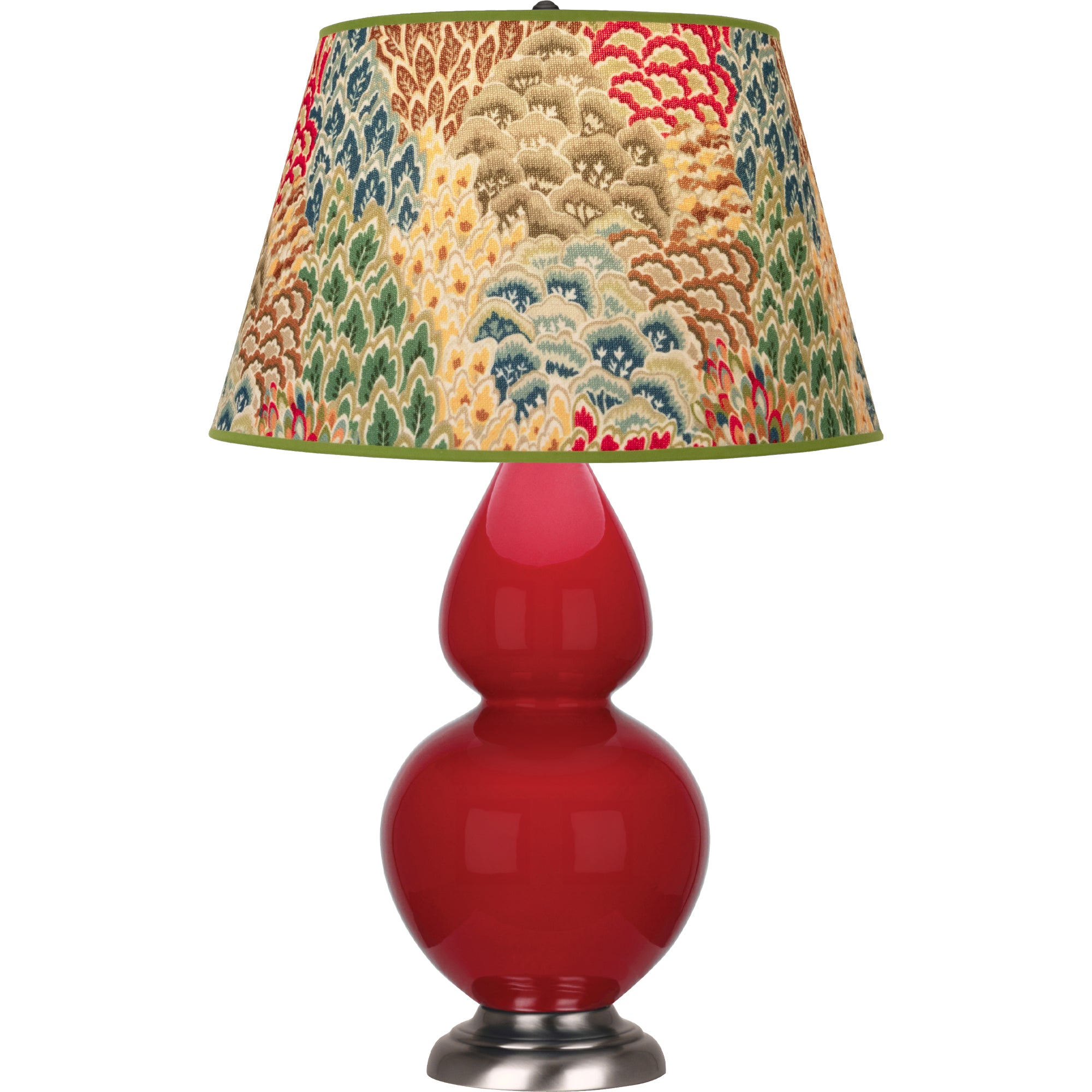 RR22F | Ruby Red Double Gourd Table Lamp