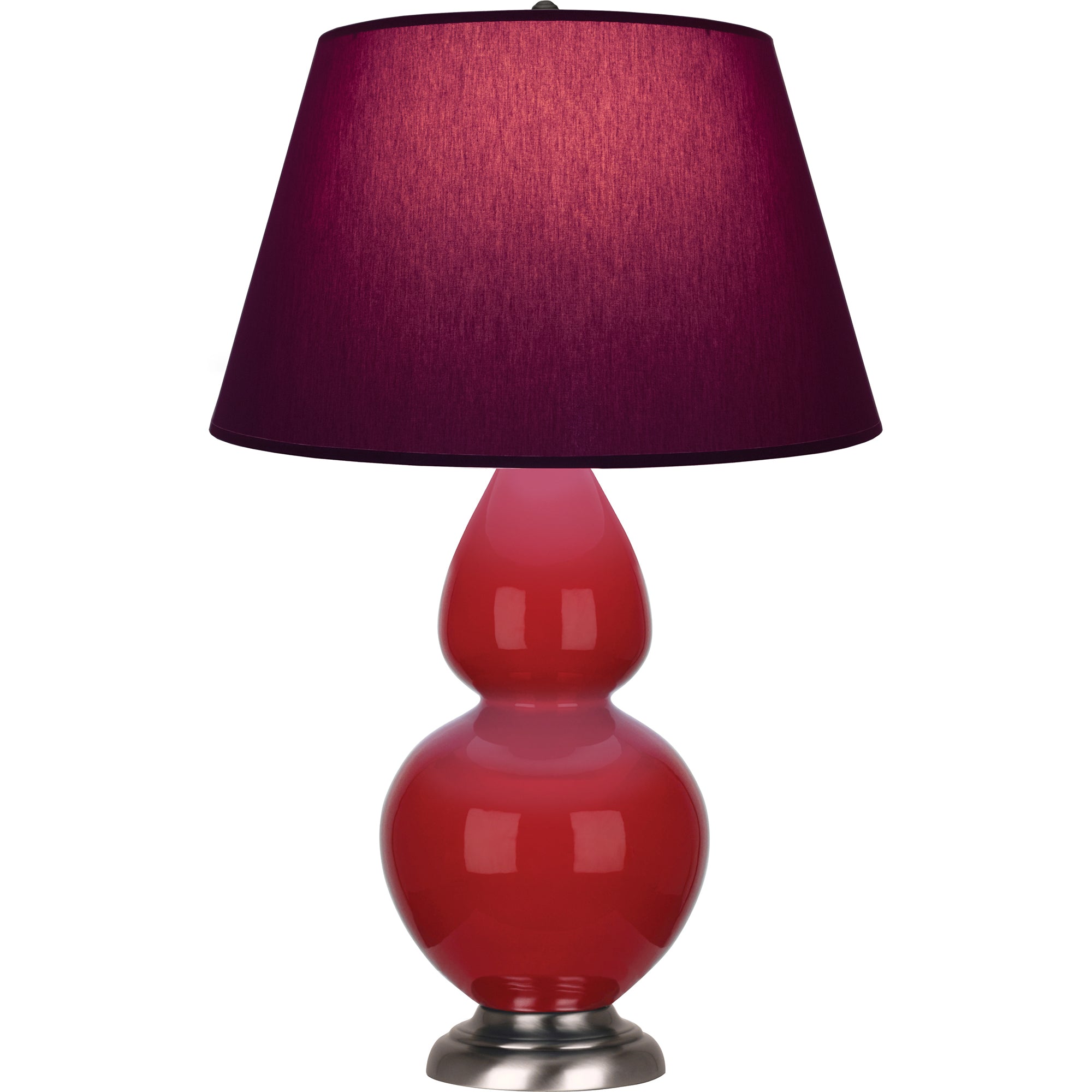 RR22P | Ruby Red Double Gourd Table Lamp