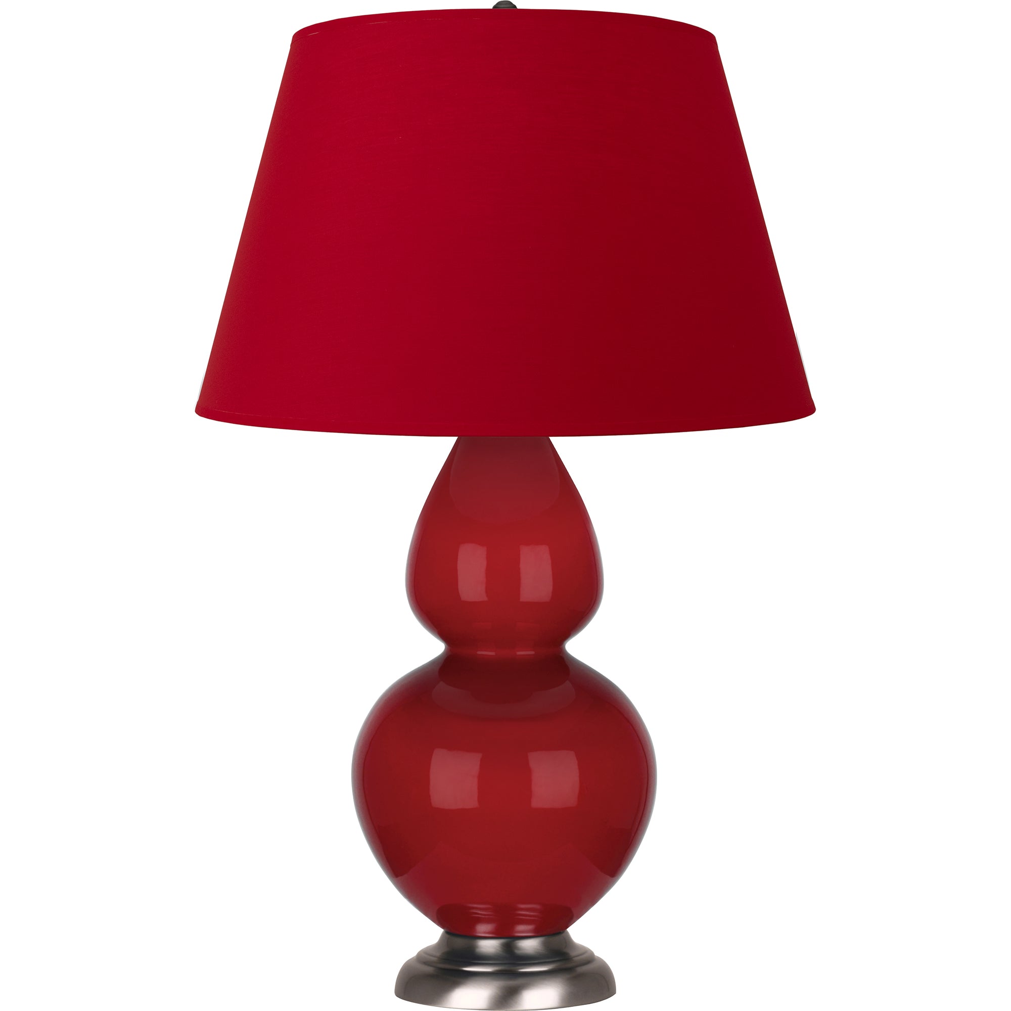 RR22R | Ruby Red Double Gourd Table Lamp
