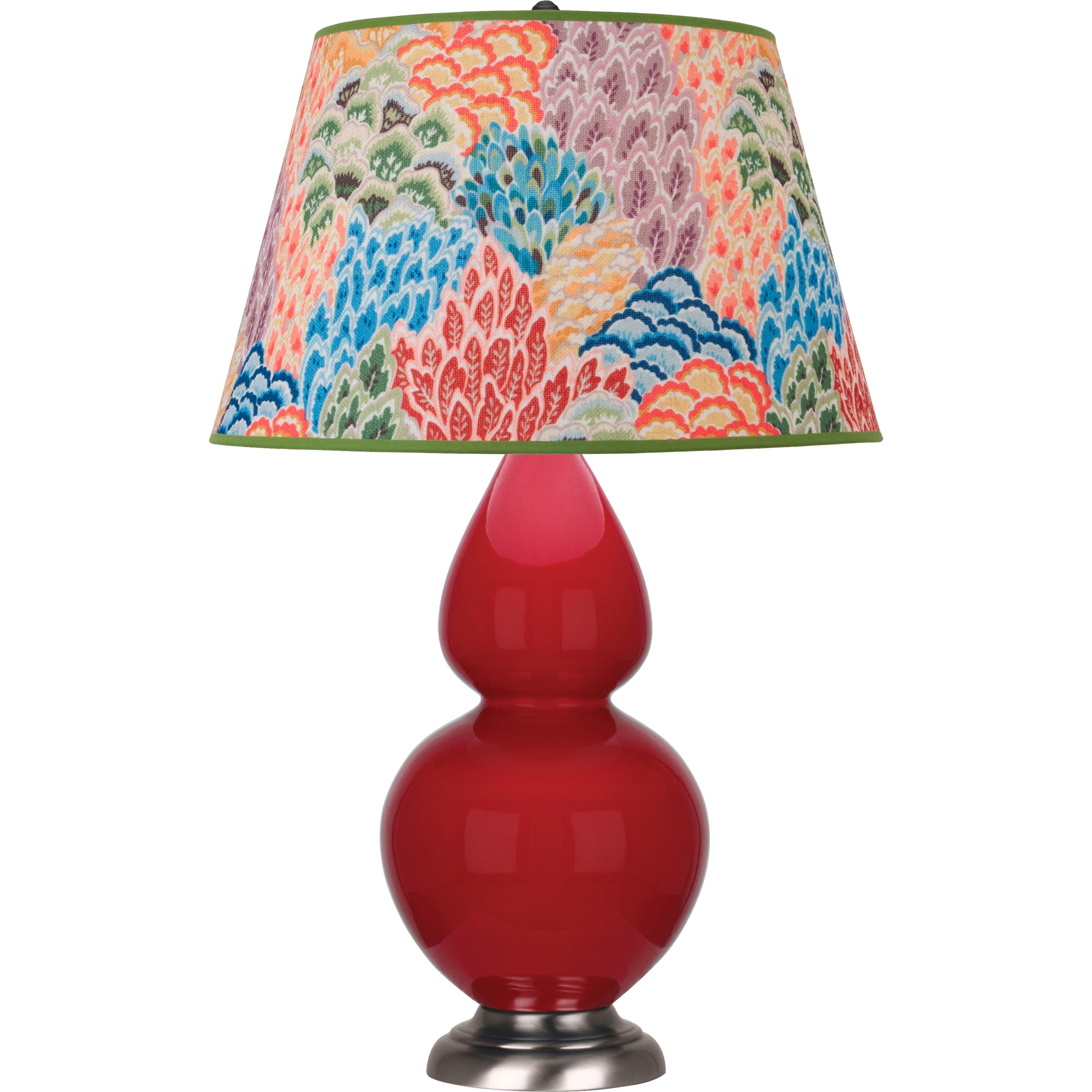 RR22S | Ruby Red Double Gourd Table Lamp