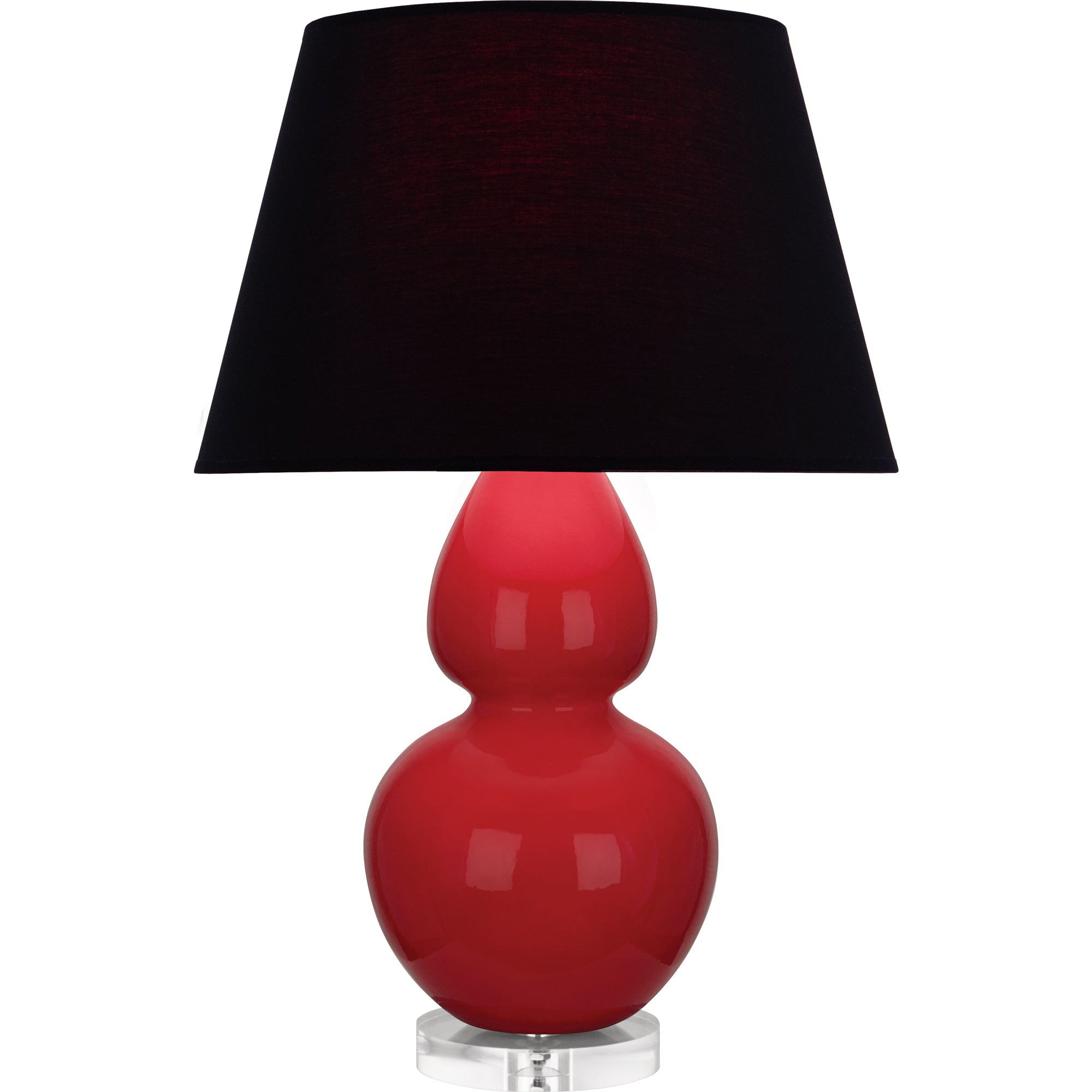RR23K | Ruby Red Double Gourd Table Lamp