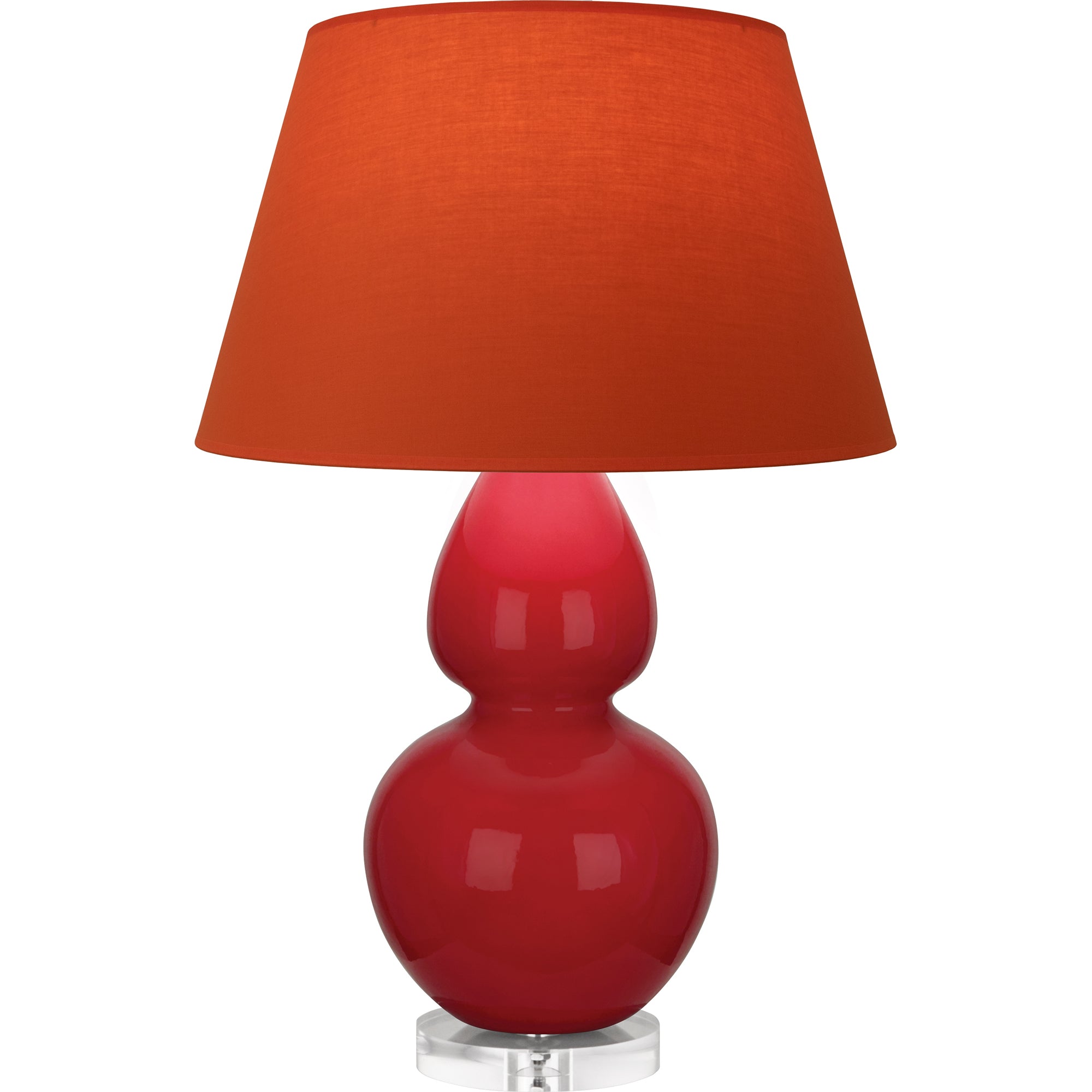 RR23T | Ruby Red Double Gourd Table Lamp