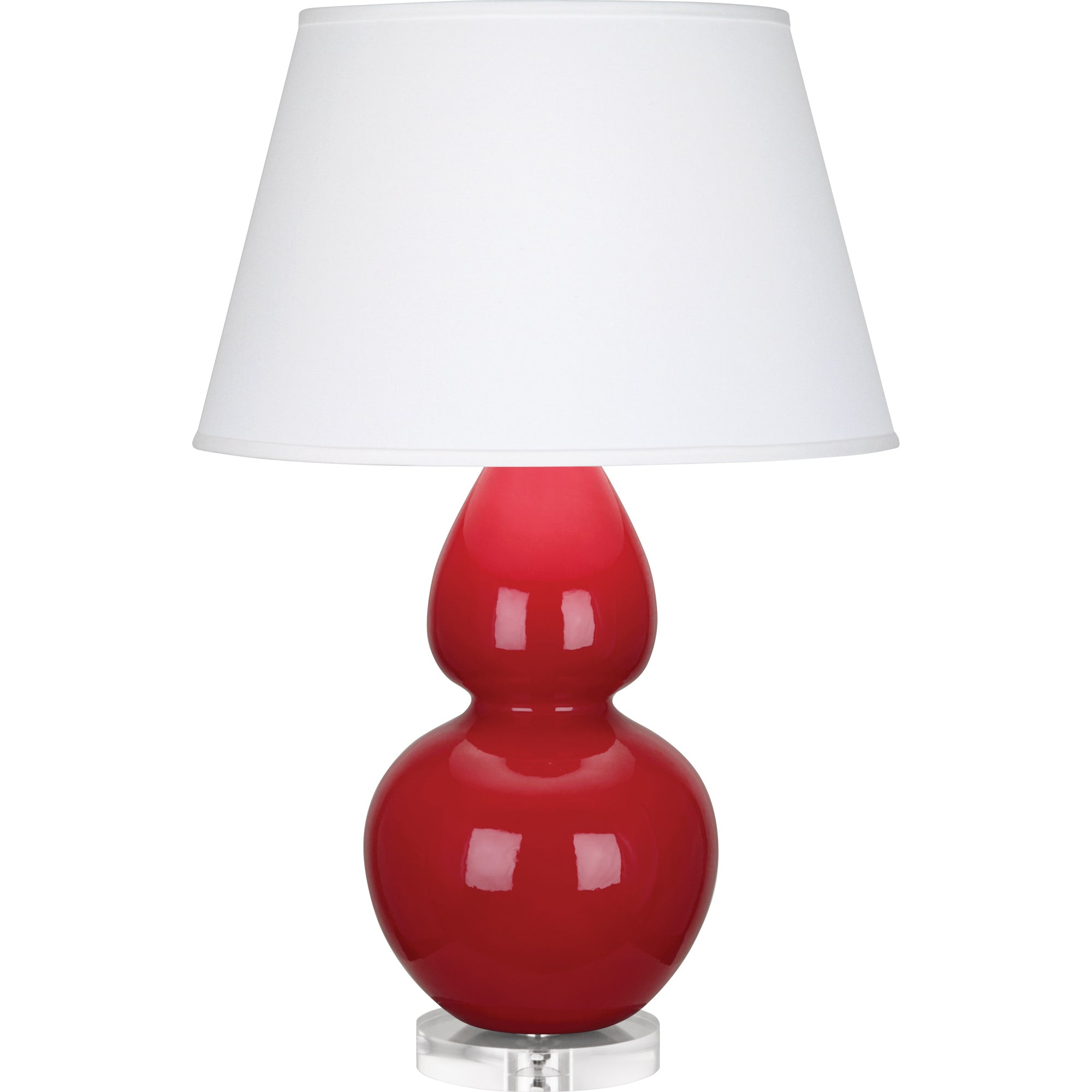 RR23X | Ruby Red Double Gourd Table Lamp