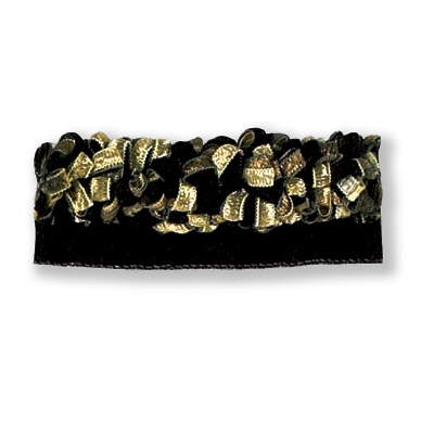 Ribbon Rouche-Onyx