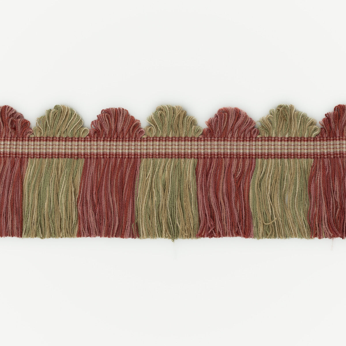 Perandor Fan Top Cut Fringe-Pink/Green