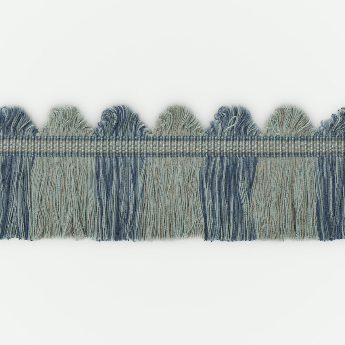 Perandor Fan Top Cut Fringe-Blue