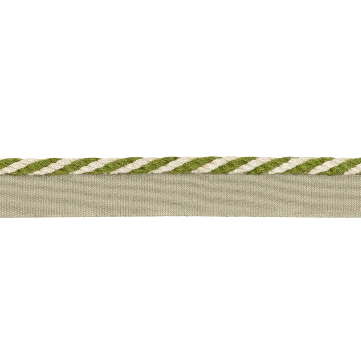 Strpd Cable Cord-Flax &amp; Olivegrn