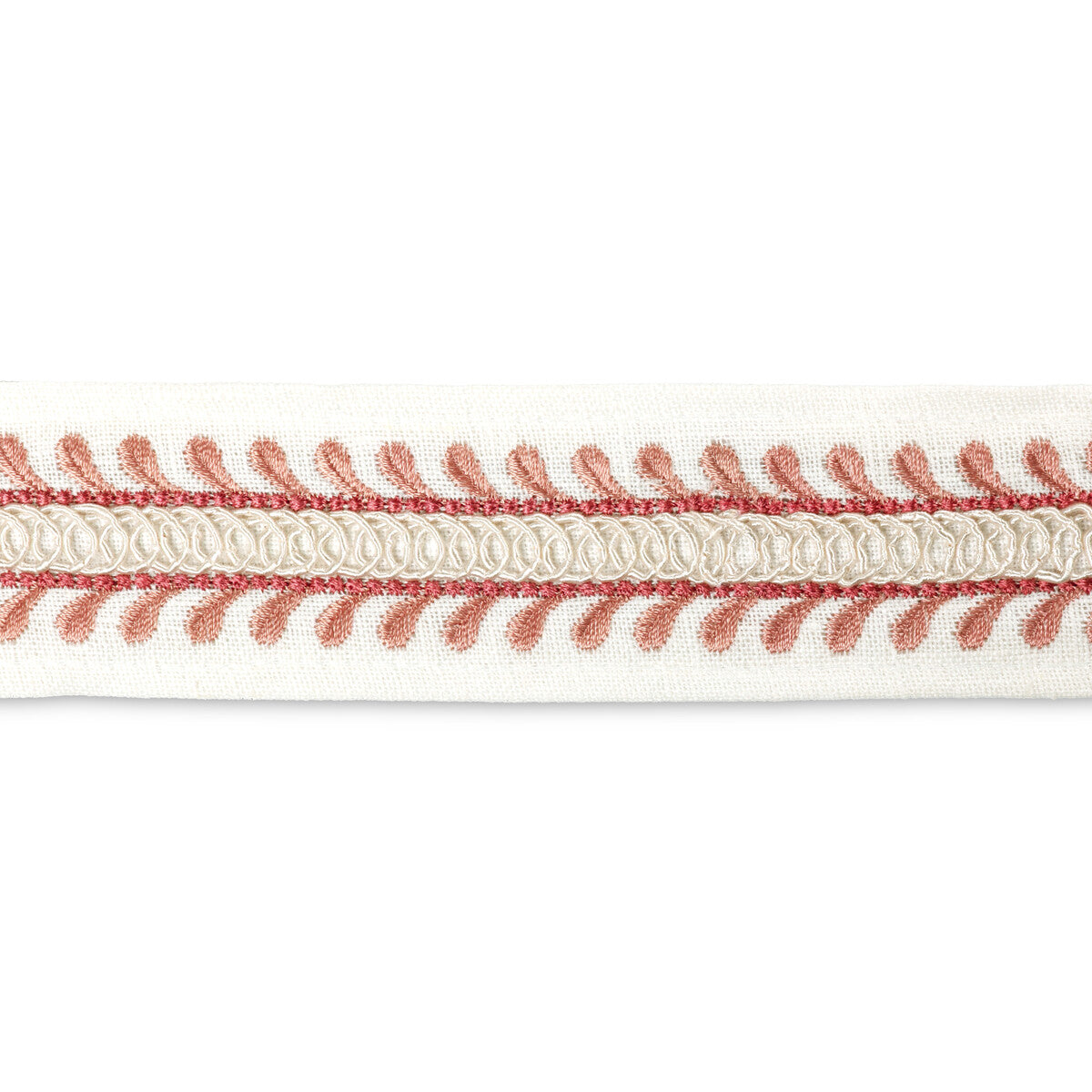 Tapton Emb Tape-Coral