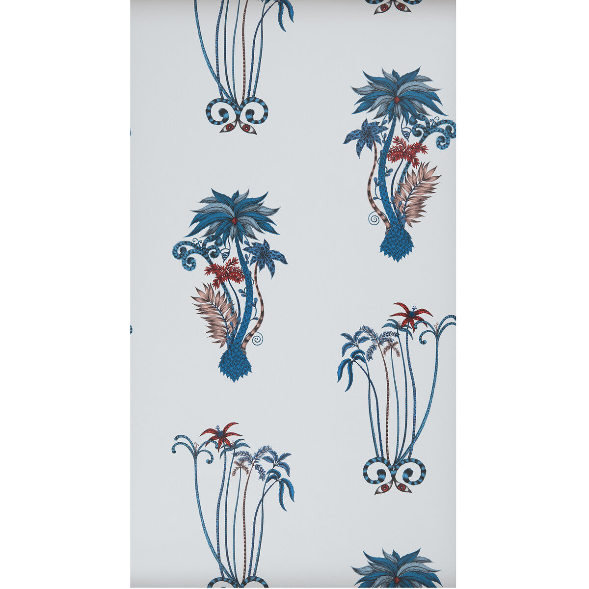 Jungle Palms-Blue