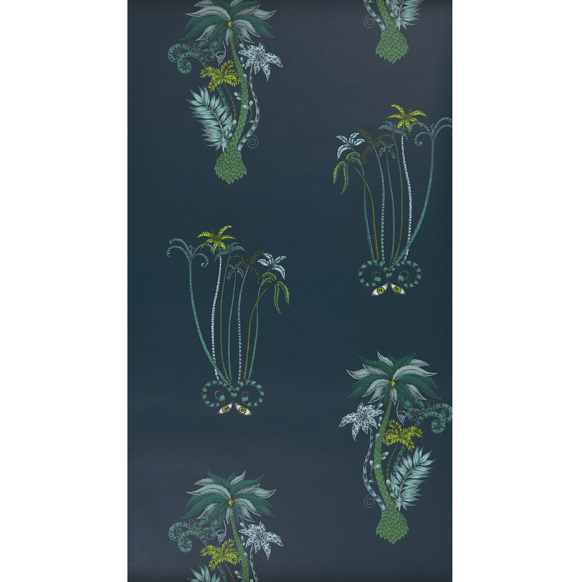 Jungle Palms-Navy