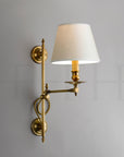 Hector Swing Arm Wall Light, Vertically Adjustable