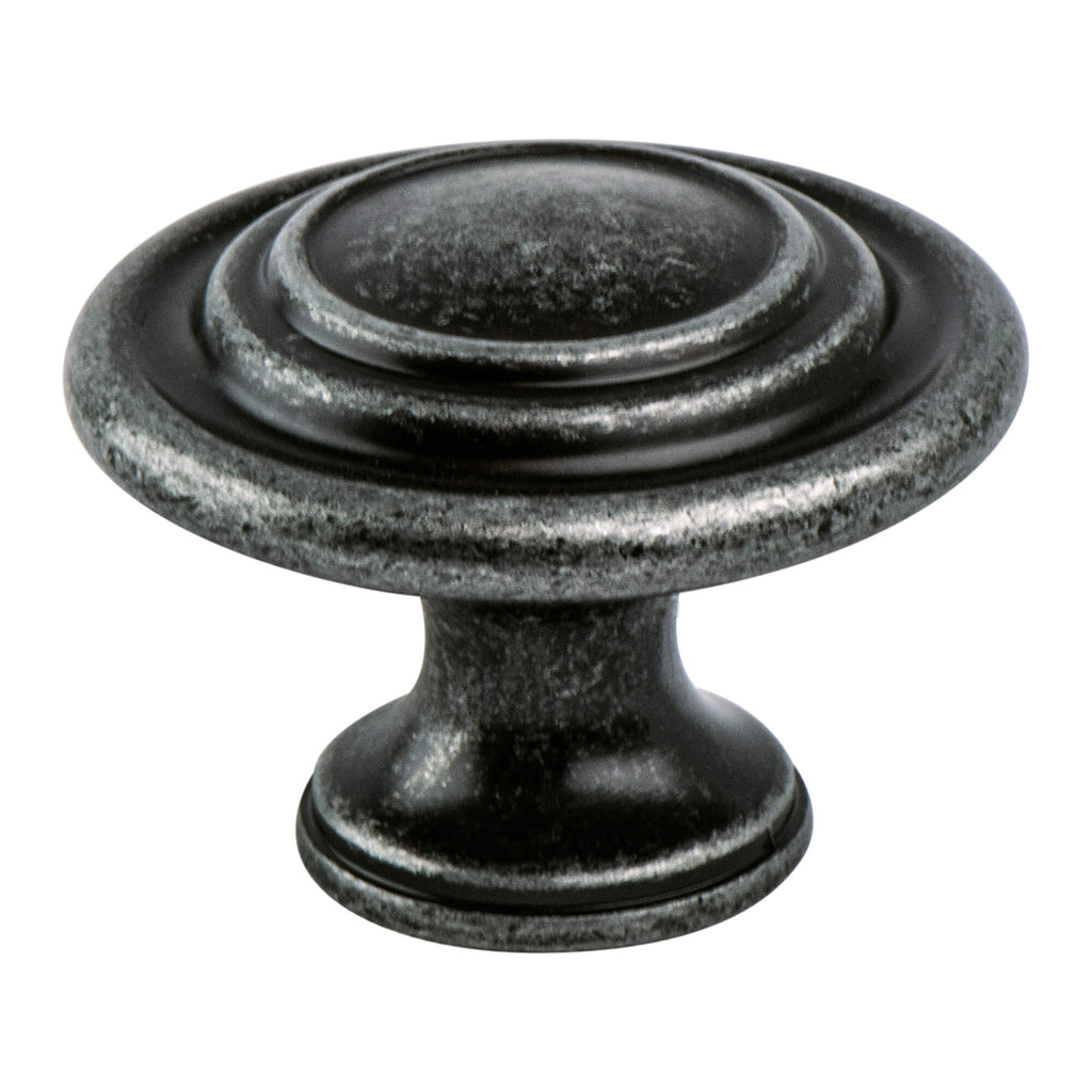 Advantage Two Antique Pewter Tiered Knob