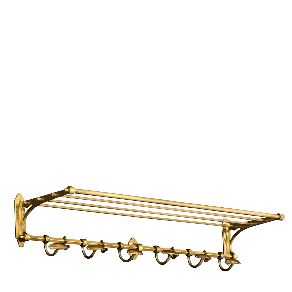 100808 - Coatrack Arini antique brass finish