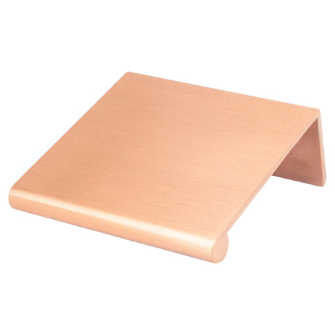 Bravo 32mm CC Brushed Copper Edge Pull - Part measures 1/16in. Thickness