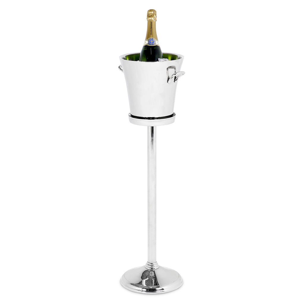 104989 - Wine Cooler Selous nickel finish on stand