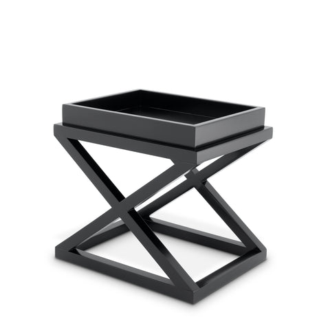 105455 - Side Table McArthur waxed black finish
