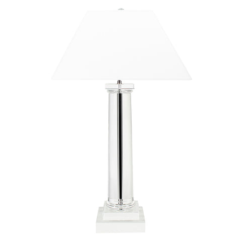 106087UL - Table Lamp Kensington Crystal incl grey shade