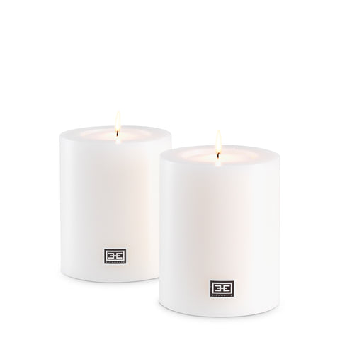 106945 - Artificial Candle 3.94" dia x 4.72" H set of 2