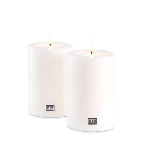 106946 - Artificial Candle 3.94" dia x 5.91" H set of 2
