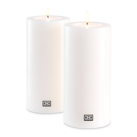 106948 - Artificial Candle 3.94" dia x 8.27" H set of 2