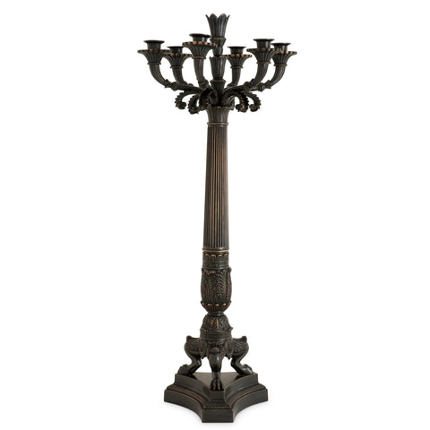 109232 - Candle Holder Jefferson gunmetal bronze