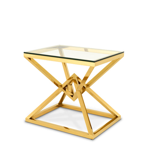 109876 - Side Table Connor gold finish