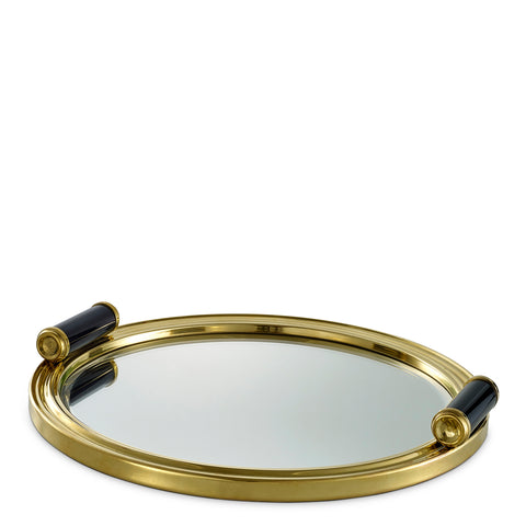110498 - Tray Grimoldi polished brass